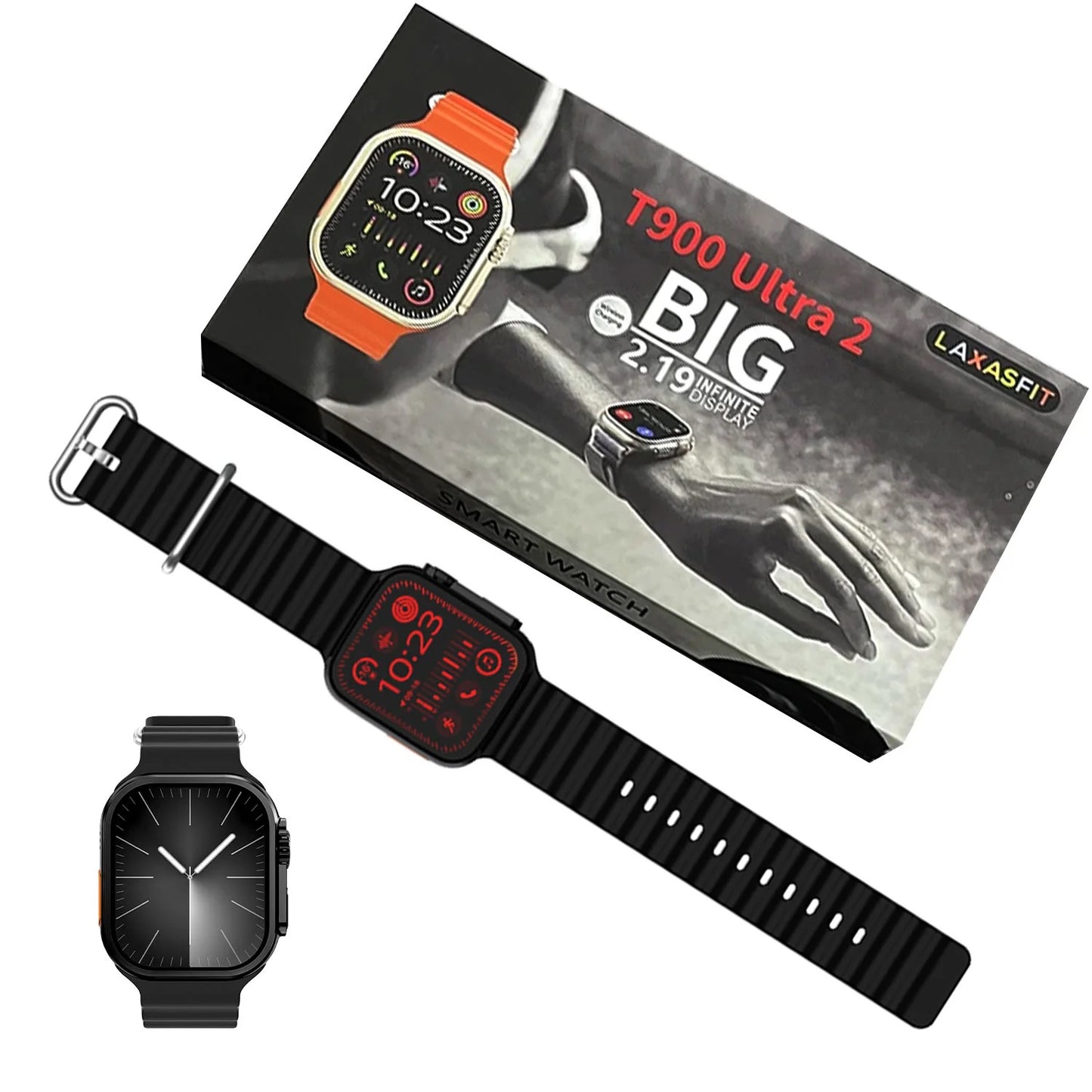 T900 Ultra 2 Smart Watch β Full Touch Bluetooth Calling Smartwatch for Men & Women | Black