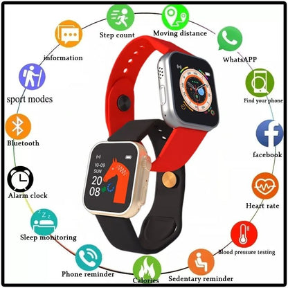 Ts8 Ultra Series 8 Men Women Bluetooth Call Heart Rate Sport Smartwatch With Fitpro App Orange
